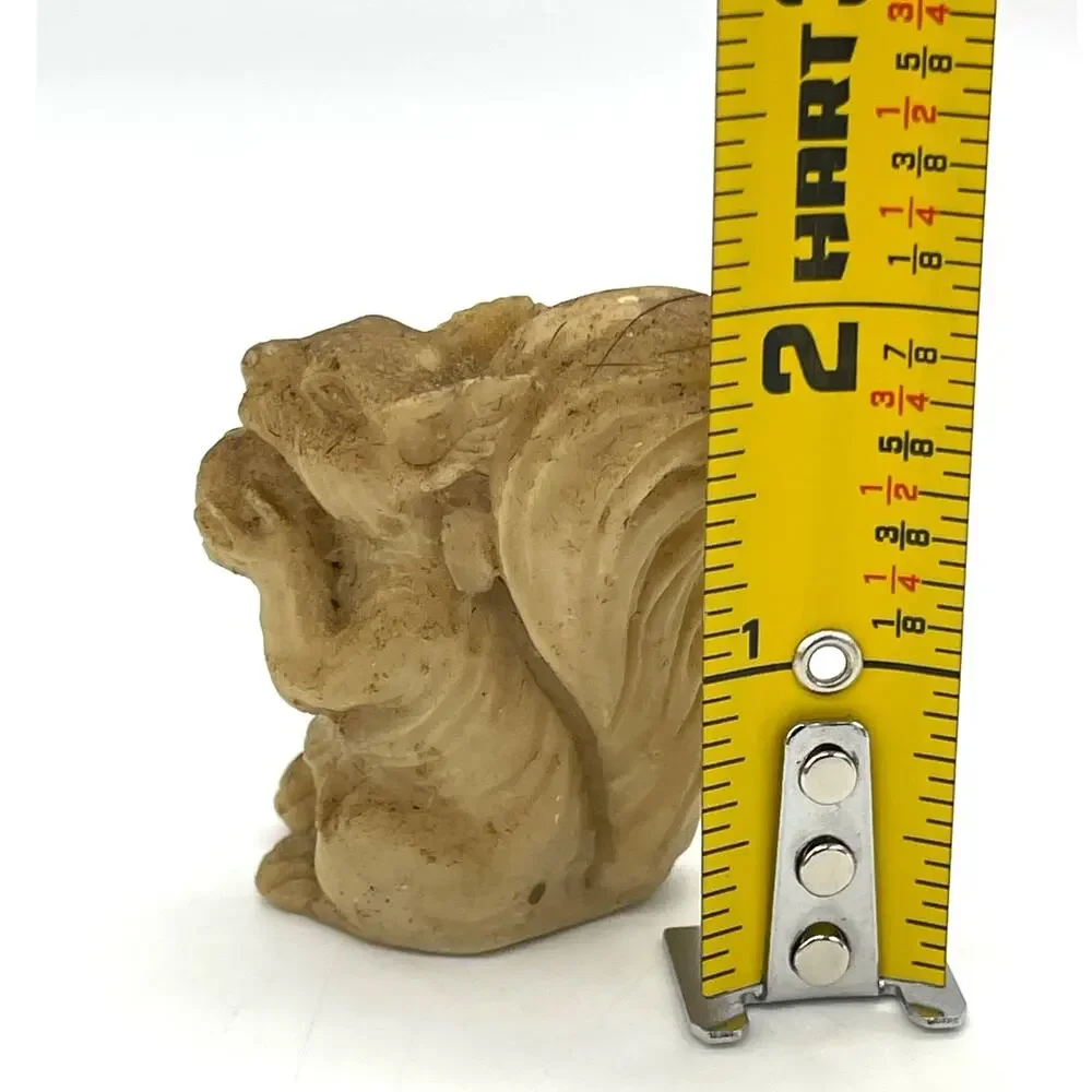 Brown Squirrel Figurine Eating Nut 2